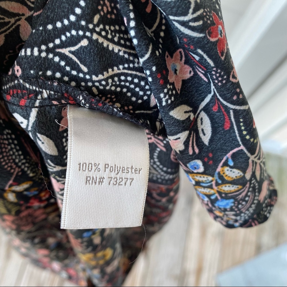 LC LAUREN CONRAD Floral Button Down Blouse - Picture 8 of 9